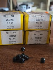 (500) Holo Krome  M8 - 1.25 X 8mm Set Screw Cup Point, Socket (Allen key) Drive  picture