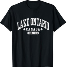 Lake Ontario Canada Vintage EST 1615 Canadian Pride T-Shirt picture