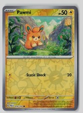 Pawmi 074/193 Reverse Holo Common Paldea Evolved Pokemon Near Mint picture