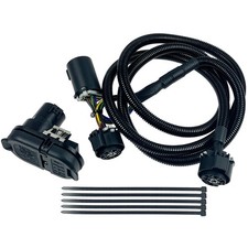7' Custom 4-Way, 7-Way RV Blade Wiring Harness for Silverado Sierra No Splicing picture