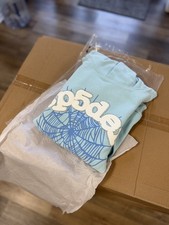 *BRAND NEW* Spider Worldwide Sky Blue Web Hoodie - (Size L) picture
