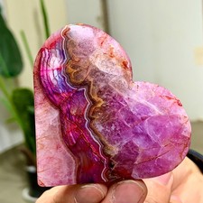 84G Natural Crystal beautiful dreamy amethyst heart-shaped specimen picture