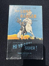 Vintage Parker Brothers Lone Ranger Game Playing Pieces Spinners 1938 Set Box picture