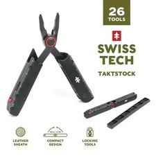 Swiss Tech Taktstock AUS-8 Steel Blade 26-in-1 Folding Multitool picture