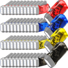48 Hand Crank Flashlights,Red Blue Yellow Gray picture