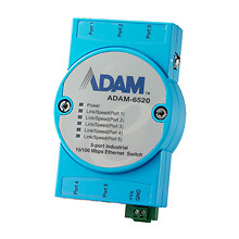 ADAM-6520 5FE Unmanaged Ethernet Switch, Flexible mounting, -10~70℃ picture