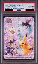 【PSA 10】 Pokemon Card Spring Sticker Pikachu Let's Have Fun 2021 S-P picture