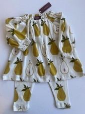 Milkbarn Perfect Pear Peasant Dress & Leggings  Organic Cotton  6-9 Months picture