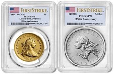 2026-W (SP70) Best of the Mint 1804 Gold Dollar G$1 & Silver Medal Set PCGS FS picture