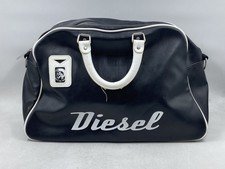 Vintage 2000s Diesel Black White Y2K Bowling Bag Mohawk Duffle Satchel picture