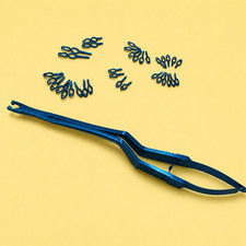 Lot of 38 PCs Neurosurgery Aneurysm Clips with Applicator picture