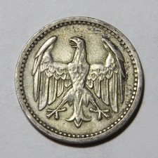 1924 A Germany Silver Drei 3 Mark Nice XF Condition -870- picture