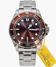Invicta Pro Diver 50939 Men’s 43mm Brown Gradient Dial Steel Quartz Watch picture