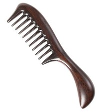 Onedor Handmade 100% Natural Black Sandalwood Hair Wooden Combs picture