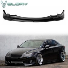 Fits 09-10 Lexus IS250 IS350 JP F-Sport Style Front Bumper Lip Spoiler PU Black picture