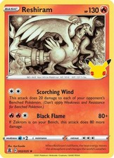 Reshiram - 002/025 - Holo Rare (Near Mint) Celebrations - Fire Pokémon picture