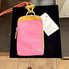 lululemon Water-Repellent Wearable Card Case Pink One Size LW9EG2S NWT picture