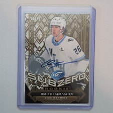Upper Deck Ice 2025-26 Sub Zero Rookie Dmitri Simashev Gold Auto /10 Mammoth picture