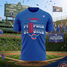 HOT Men's Chi.ca.go Cubs Royal 2026 Postseason Locker Room T-Shirt Fan Tee picture