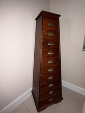 Vintage Pier 1 Cherry Lingerie Chest Of 10 Drawers picture