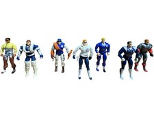 7pc Cops and Crooks Action Figures Mixed Lot Loose No Packaging not complete picture