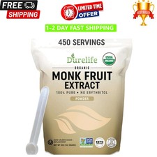 Durelife Organic 100% Pure Monk Fruit Sweetener, No Erythritol, 5 Oz | Zero picture