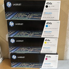 HP 414X High Yield Toner Set Black Cyan Yellow Magenta W2020X-23X - Full Set picture