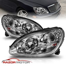 2000-2006 Projector Chrome Headlights For Mercedes Benz S-Class W220 picture