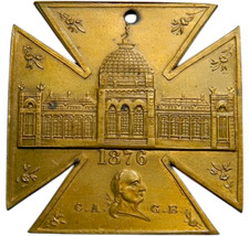 1876 Centennial International Exhibition Memorial Hall Medal (02908) picture