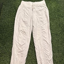 Lululemon Dance Studio Joggers Womens 6 White Lined Gym picture