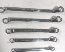 Sears Craftsman Professional 5pc Deep Offset Wrench Set 44349 SAE Full Polish picture