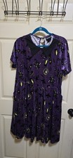Torrid Disney Purple Velvet  The Haunted Mansion Dress Size 2 picture