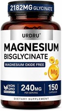 Magnesium Glycinate 2182mg 240mg Chelated Magnesium 150 Capsules picture