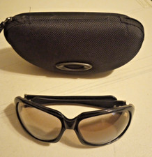 Oakley Script Sunglasses Black Frames w/Light Scratches Lenses Womens with Case picture