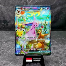 Espeon Ex 30th Anniversary Pokemon Card SAR 159/130 MA6 Celebration - Indonesia picture
