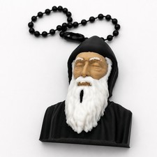 St Charbel Religious Figure Sculpture 40mm Keychain picture