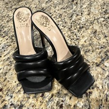 Vince Camuto Women's Leather 6.5 M Candreia In Black New picture