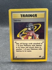 Sabrina 20/132 Gym Challenge Holo MP Pokemon TCG picture