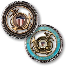 NEW USCG U.S. Coast Guard Core Values Challenge Coin. picture