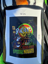 Buc-ee's Soft Polyester Blanket Quick Bites Spooky Nights Halloween 50x70 picture