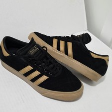 Adidas Adi-Ease Premiere Black Gold Gum Suede Skate Shoes Men's Size 11 EUC picture