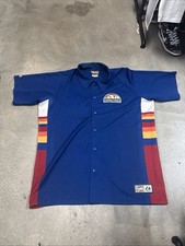 NBA Hard Wood Classics Denver Nuggets Button Up Tee Sz 2XL picture