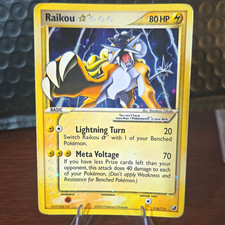 Raikou Star 114/115 EX Unseen Forces Holo Ultra Rare English Pokemon TCG 2005 picture