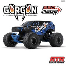 ARRMA ARA3230T1 1/10 GORGON 2WD RTR Brushed Monster Truck, Blue picture