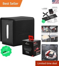 Portable Water-Resistant Black Commander Deck Box - 100 Double Sleeves Capacity picture