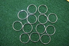 2 inch OfficeMax Book Rings Silver Metal Rings Metal Construction (13 Total) picture
