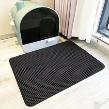 Large Cat Litter Mat Double Layer Waterproof Litter Trapping Easy Clean Pad picture