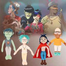 Gorillaz Noodle Plush Doll Soft Stuffed Toy Red Cloak Gift picture