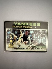 1971 Topps #5 Thurman Munson New York Yankees All-Star Rookie Cup Vintage Card picture
