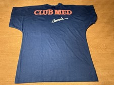 Brand New Vintage Cancun Club Med T Shirt Blue Size Medium picture